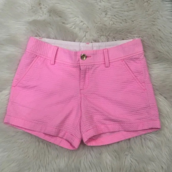 Lilly Pulitzer Callahan Pink Cotton Shorts Size 2 - Picture 3 of 4